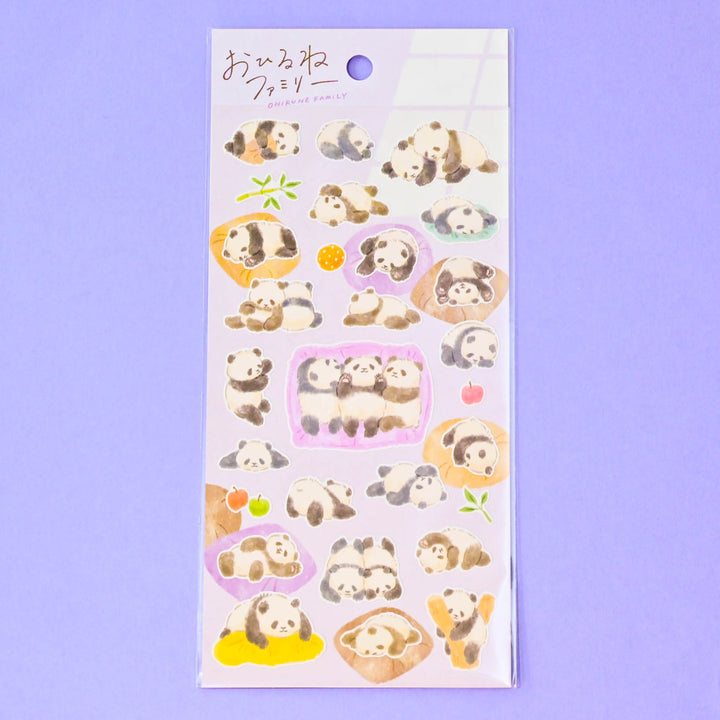 MINDWAVE Ohirune Napping Family Panda Sticker Sheet