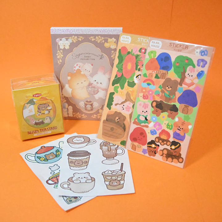 Cute Animal and Tea Time Stationery Set