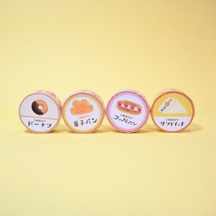 Furukawa Shiko Kamisei Pan Sweets Pastry Washi Tape Set of 4