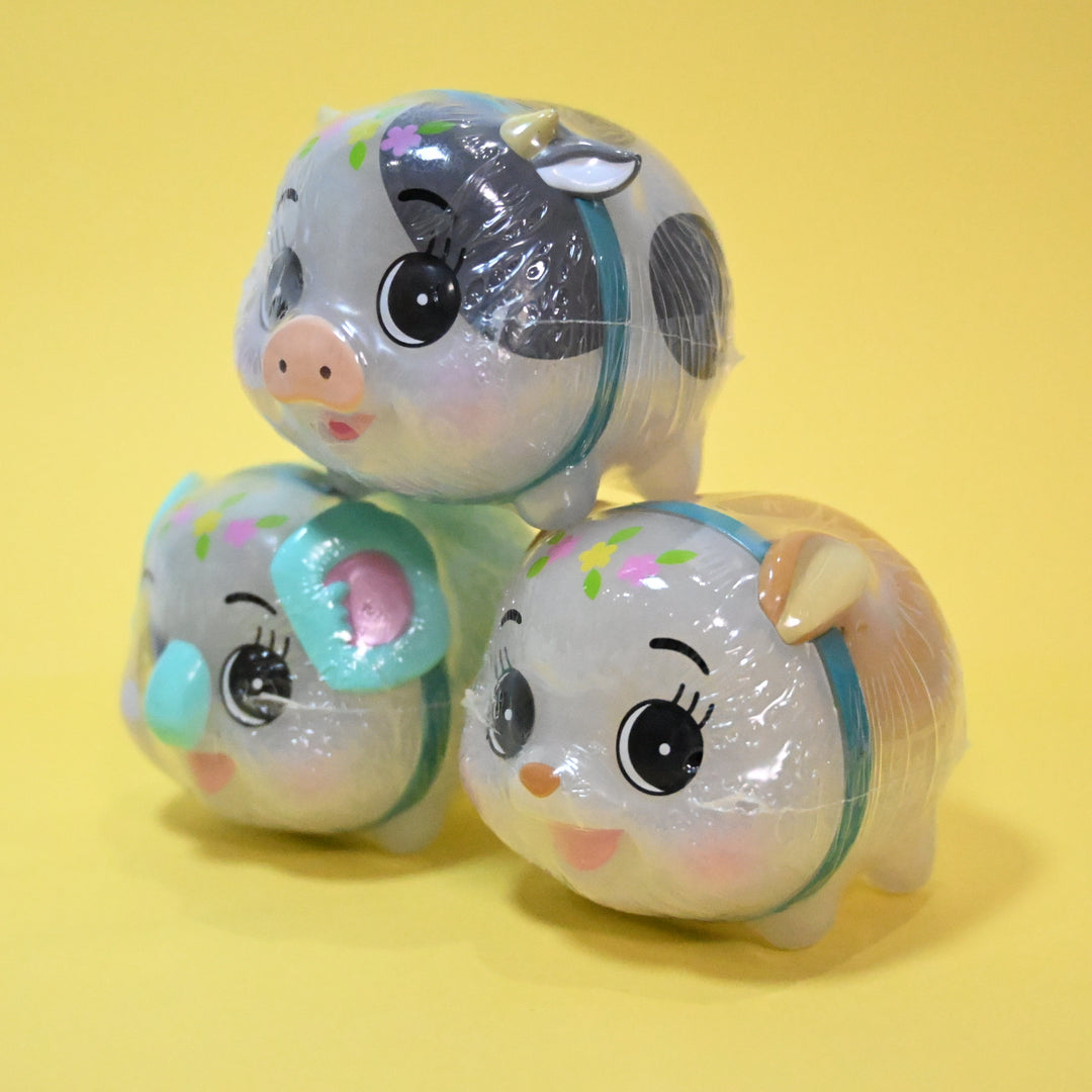 Piggy Bank and Friends Gacha (Clear) Set of 3