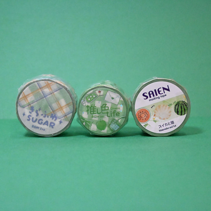 Green Themed Stationery Set + Plushie