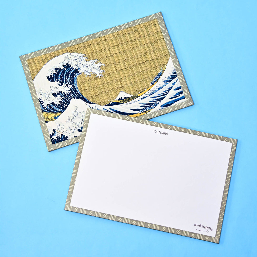 Hokusai The Great Wave Tatami Postcard