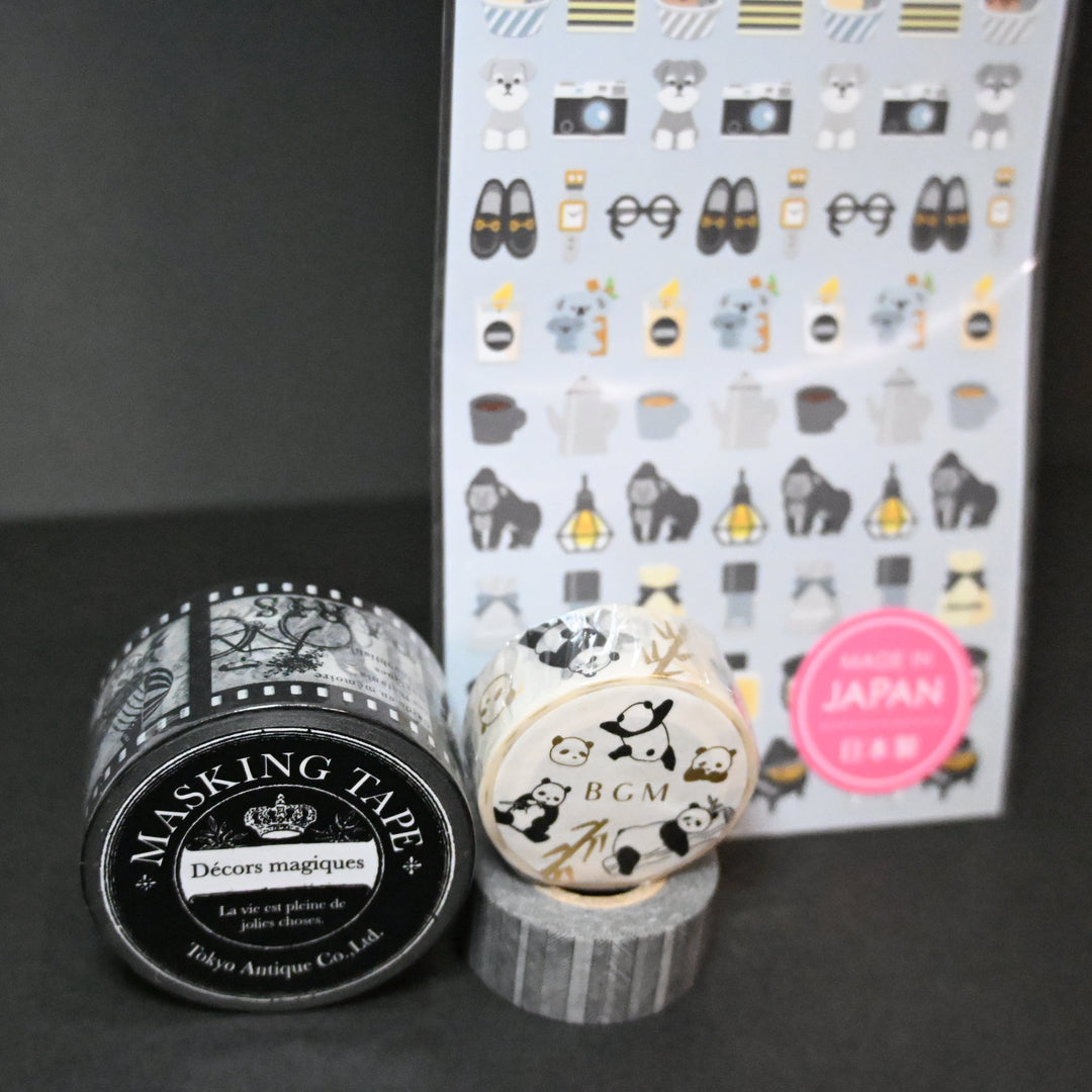 Black Themed Stationery Set