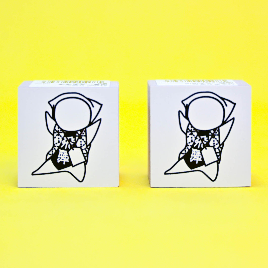 HI MOJIMOJI Sarubobo Doll Wooden Rubber Stamp