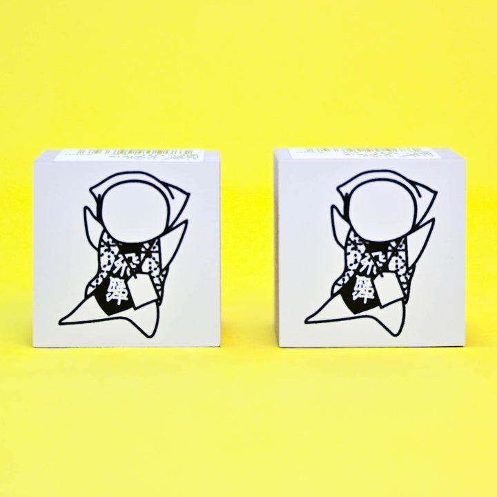 HI MOJIMOJI Sarubobo Doll Wooden Rubber Stamp
