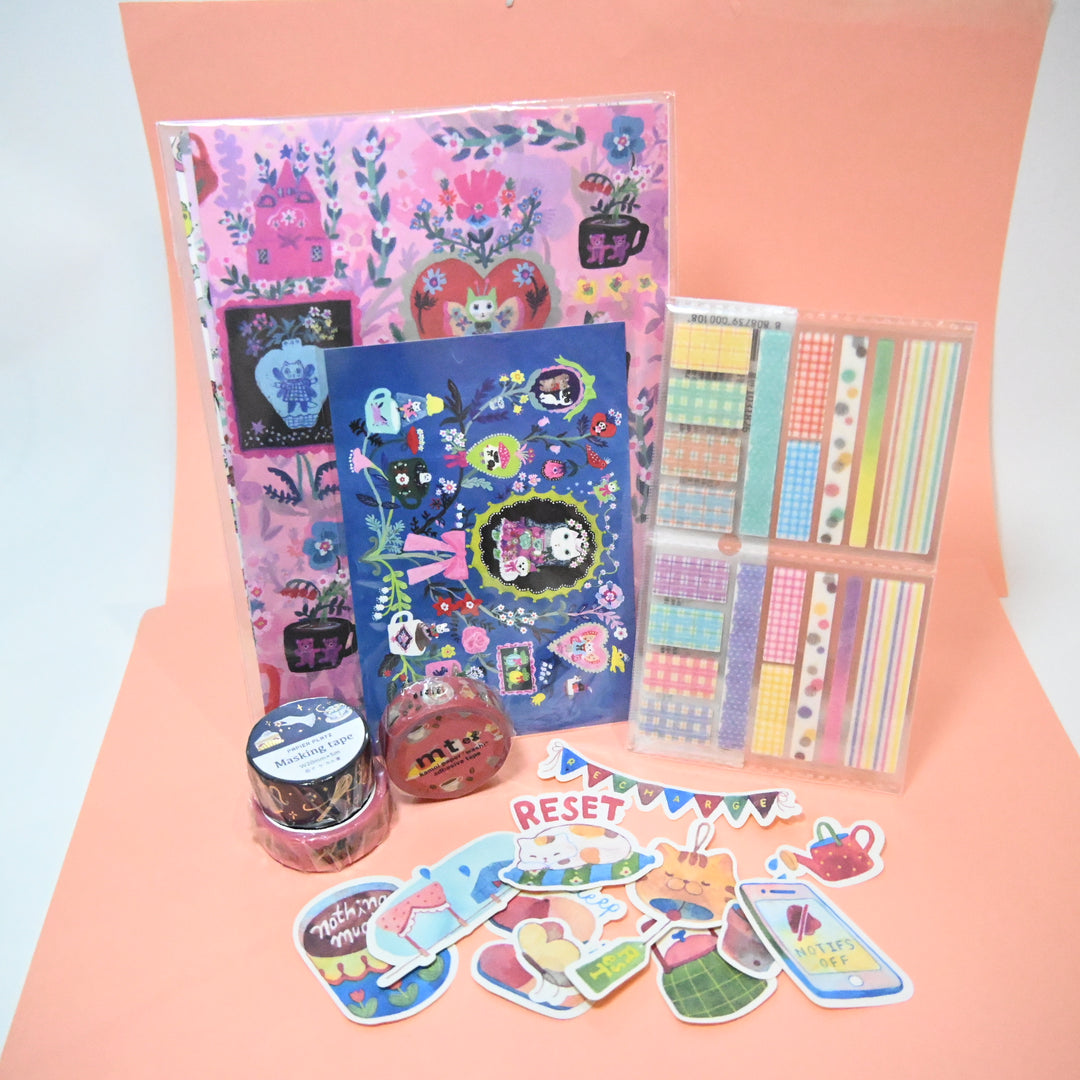 Vibrant Colorful ＆ Yumi Kitagishi Stationery Set