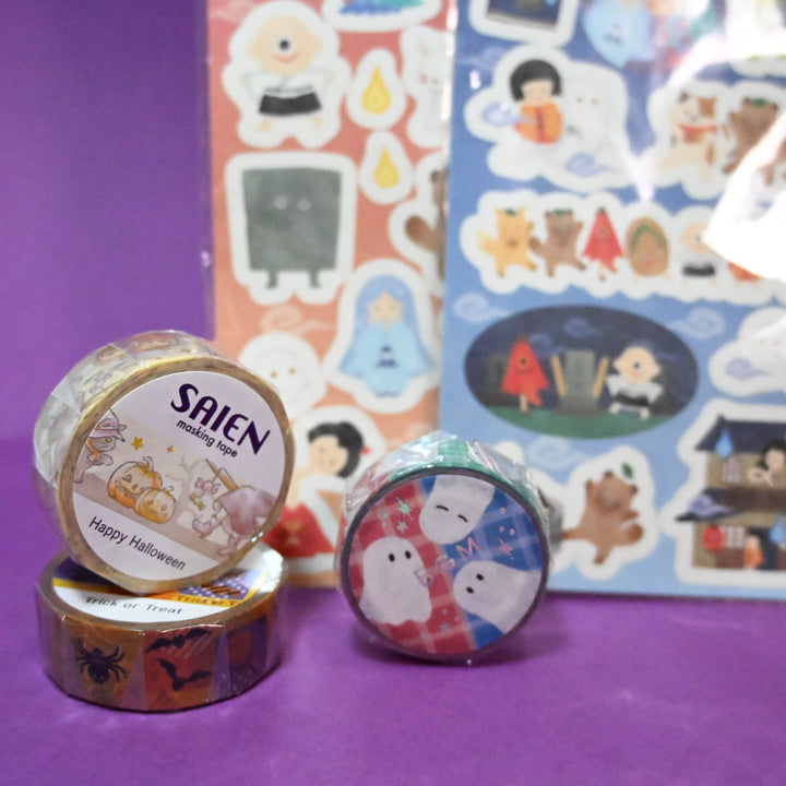 Halloween ＆ Yokai Sticker + Masking Tape Set