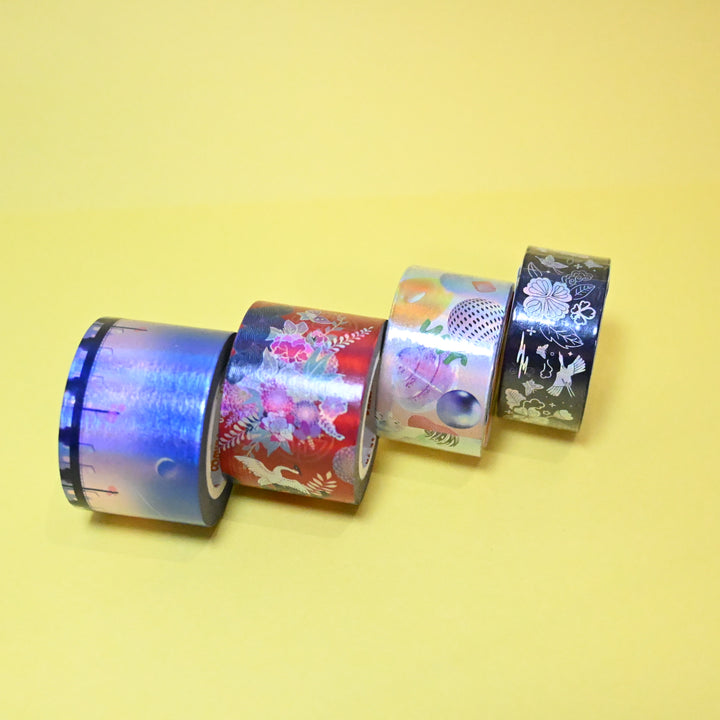 Holographic Tape Set with Pouch (4 pcs.)