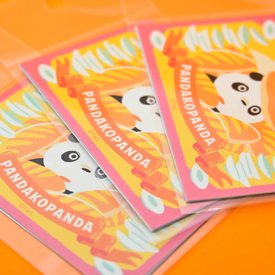 Pandakopanda Retro Sticker (Bread &amp; Bamboo) (2 pcs.)