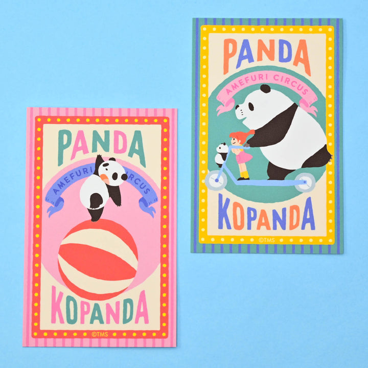 Pandakopanda Retro Sticker (Amefuri Circus) (2 pcs.)