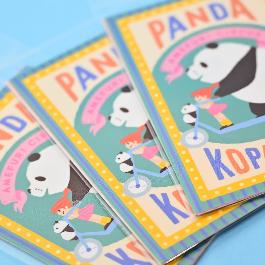 Pandakopanda Retro Sticker (Amefuri Circus) (2 pcs.)
