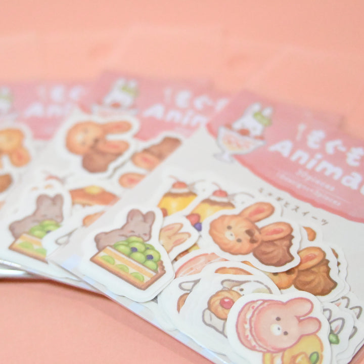 SAIEN Mogu Mogu Animals Bunny Rabbit Flake Seal