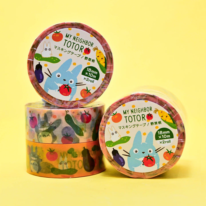 My Neighbor Totoro Vegetables Washi Tape Set 1.8cm (2 pcs.)