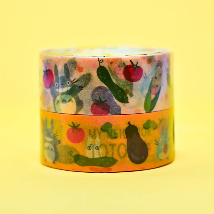 My Neighbor Totoro Vegetables Washi Tape Set 1.8cm (2 pcs.)