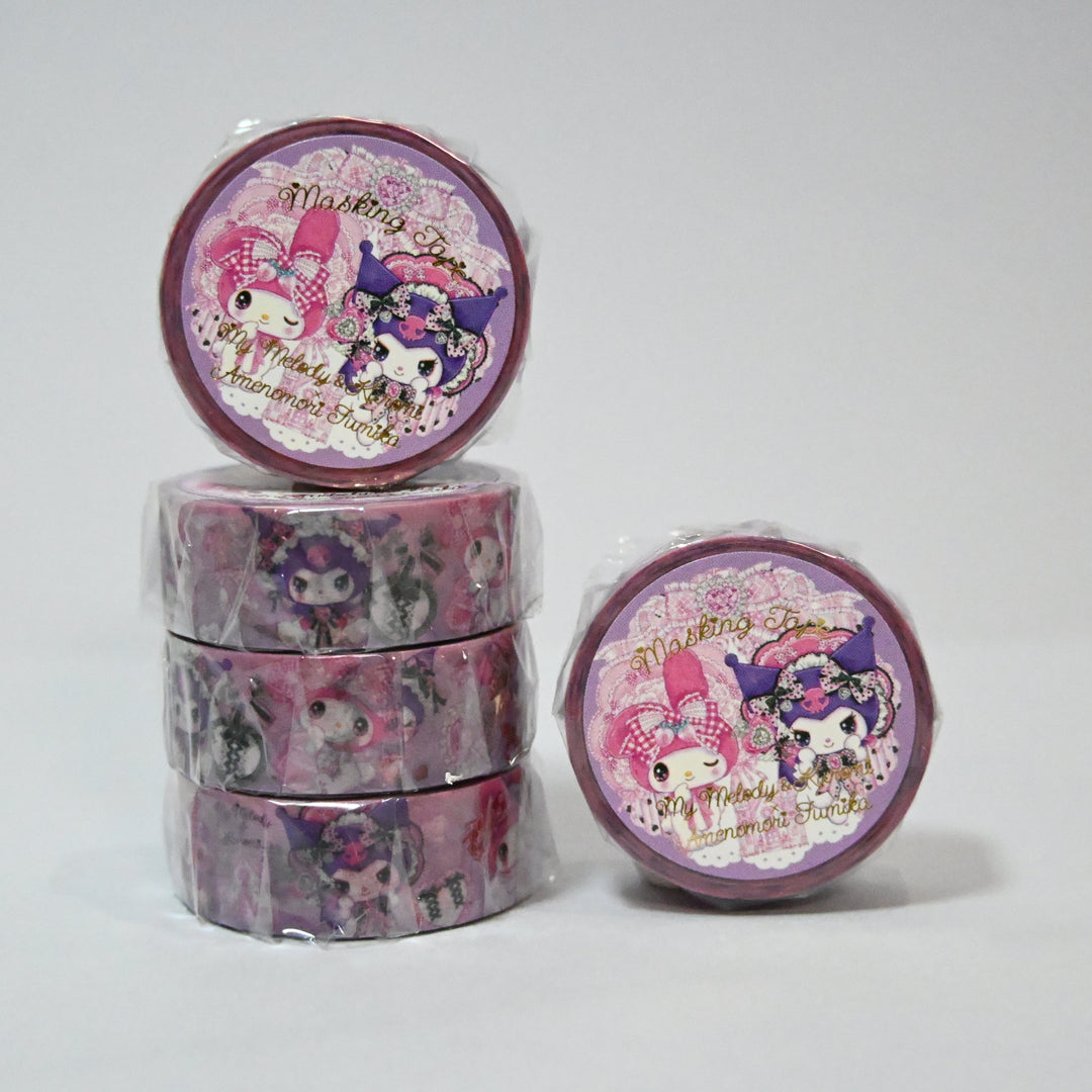 Amenomori Fumiko Sanrio My Melody and Kuromi Masking Tape