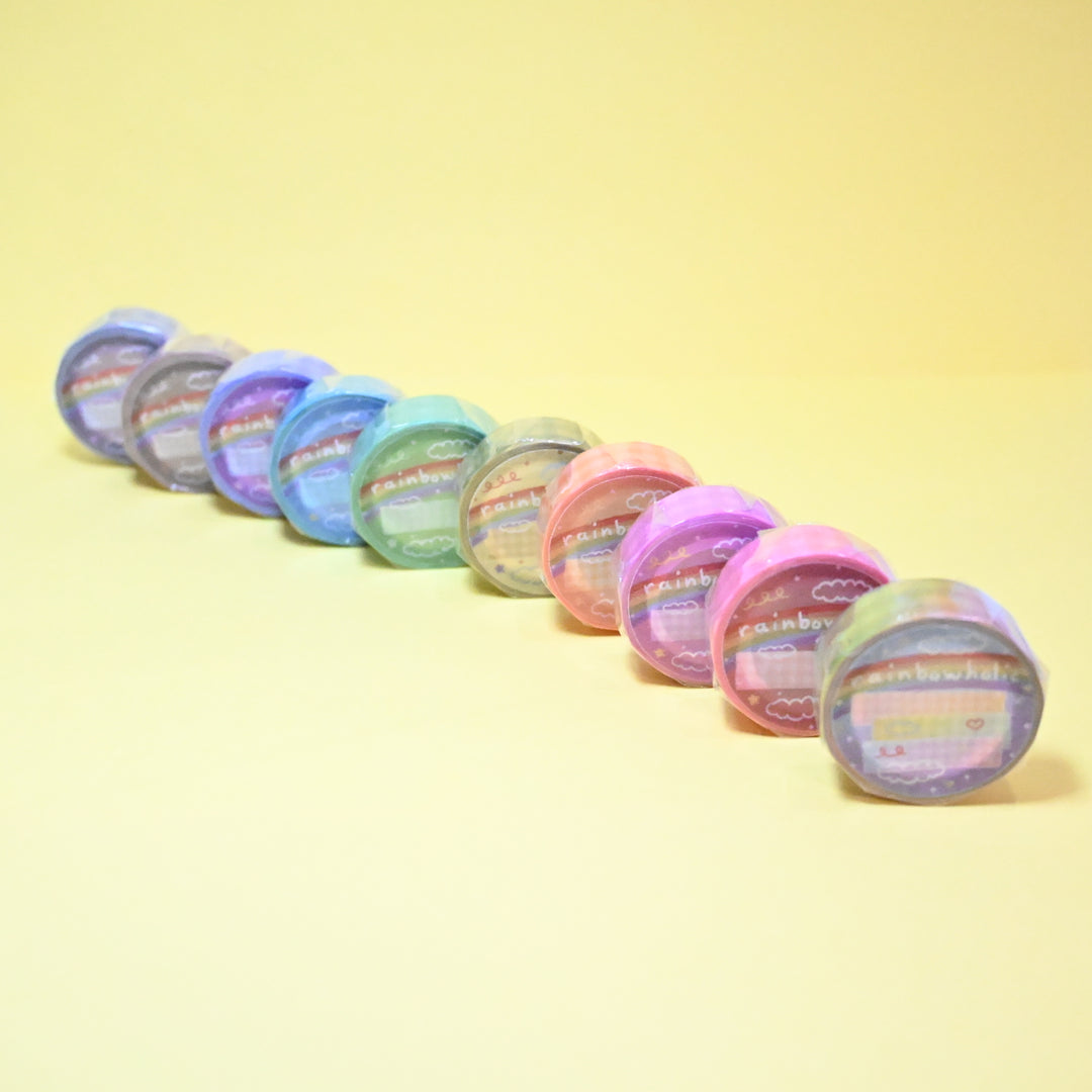 Rainbowholic Original Pastel Masking Tape Set of 10