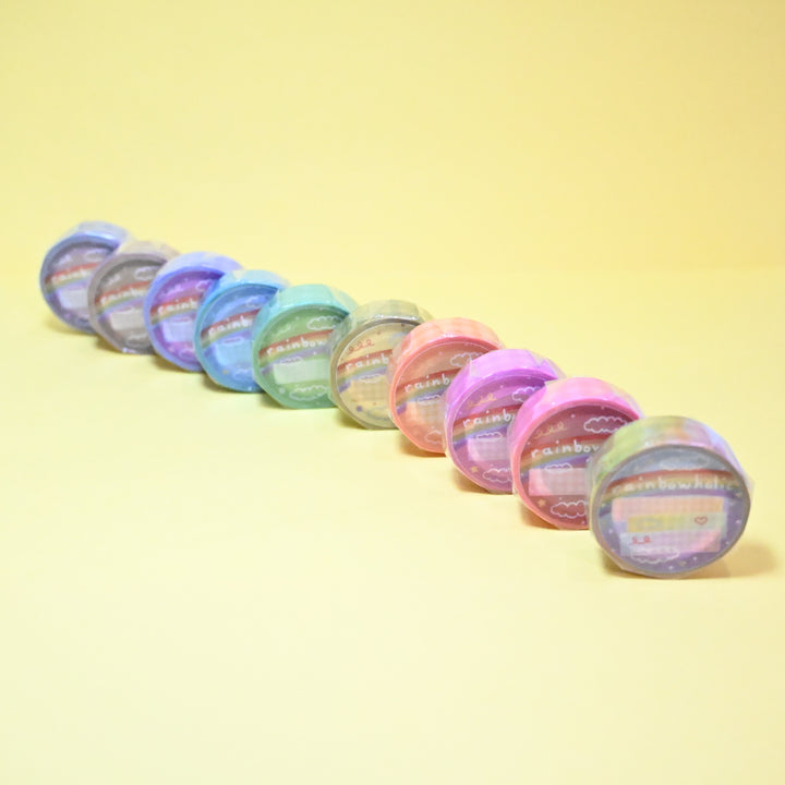 Rainbowholic Original Pastel Masking Tape Set of 10