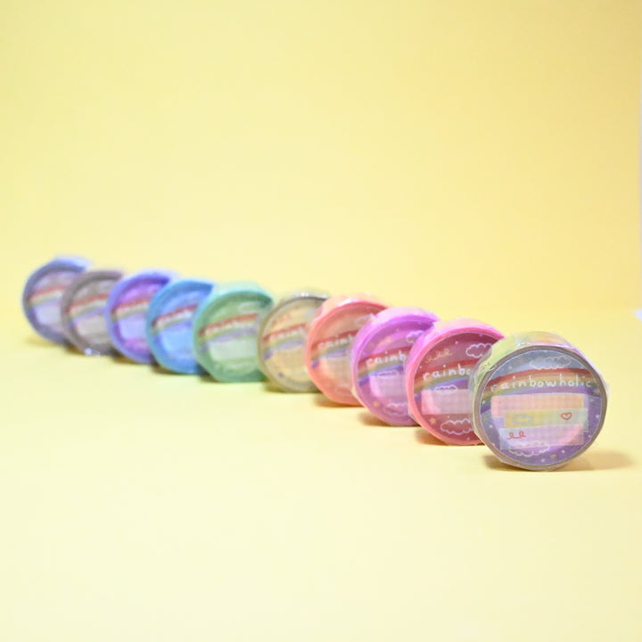 Rainbowholic Original Pastel Masking Tape Set of 10