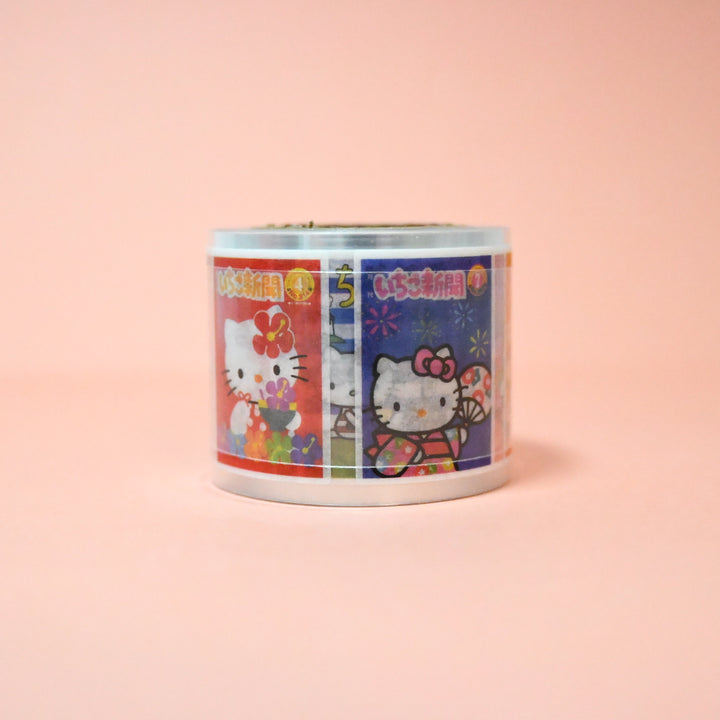 sun-star Hello Kitty Strawberry News Pink Masking Stickers Multiple Designs