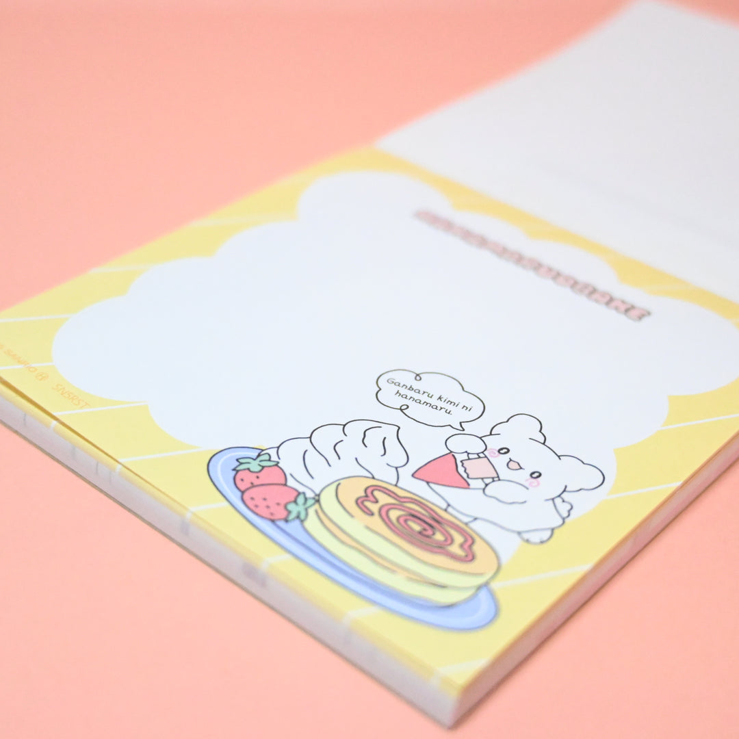 Hanamaruobake Pink Square Memo Pad