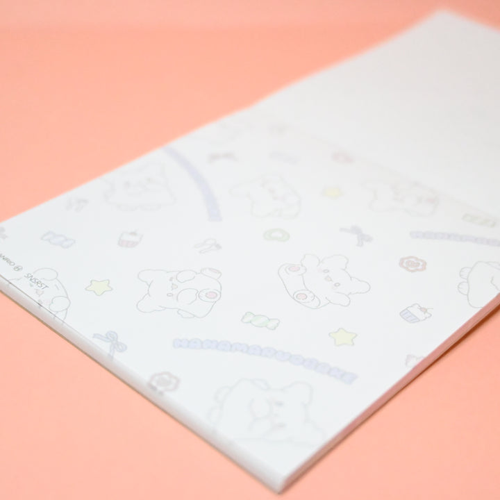 Hanamaruobake Pink Square Memo Pad