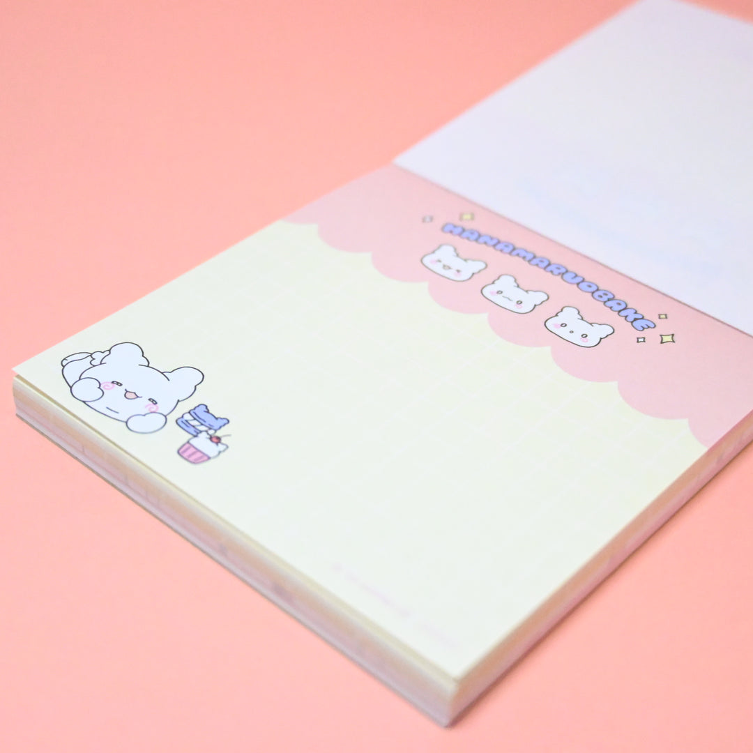 Hanamaruobake Pink Square Memo Pad