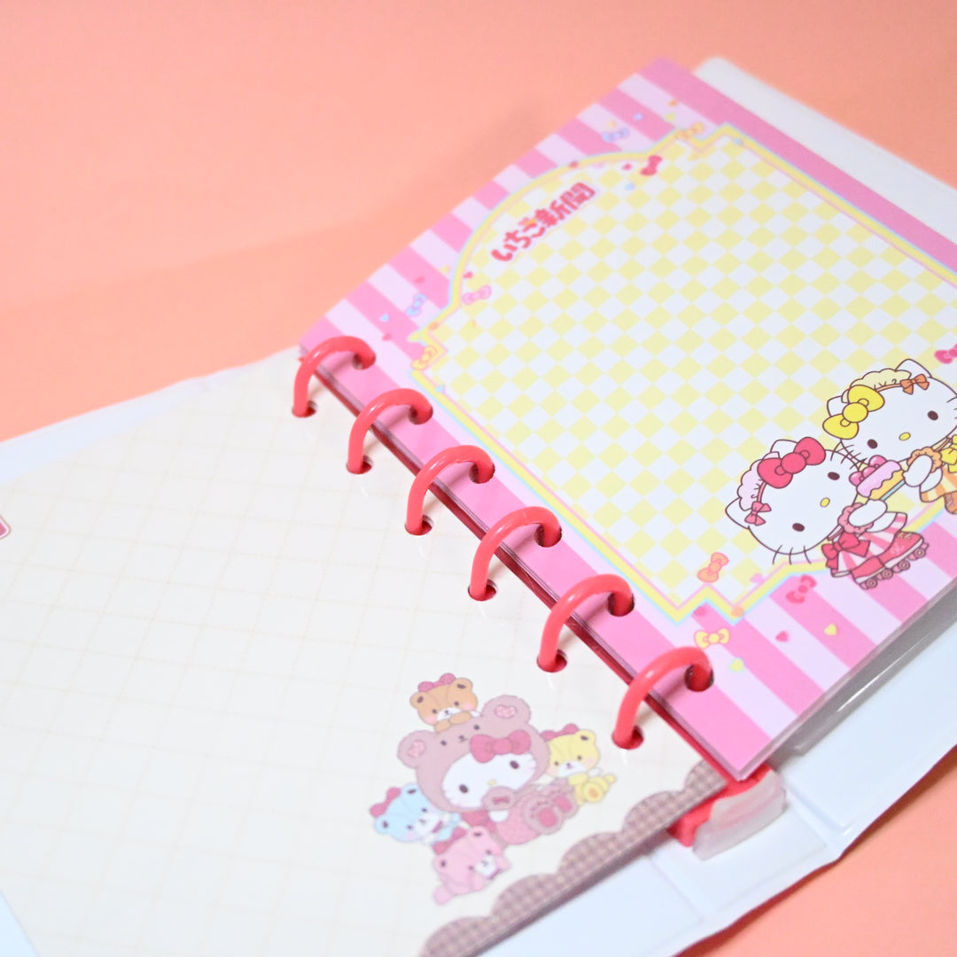Sanrio Hello Kitty Strawberry News Sticker Book with Pouch