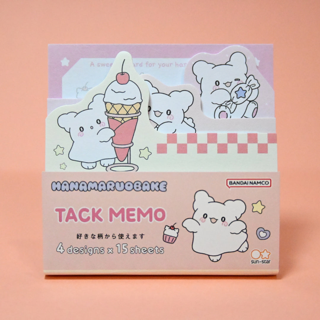 Hanamaruobake Pink Sticky Memo Notes