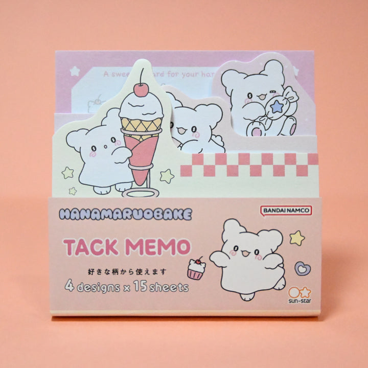 Hanamaruobake Pink Sticky Memo Notes