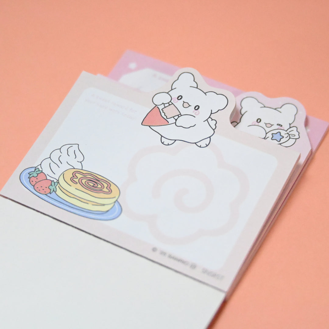 Hanamaruobake Pink Sticky Memo Notes