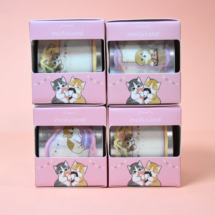 sun-star mofusand Pink Masking Stickers Multiple Designs