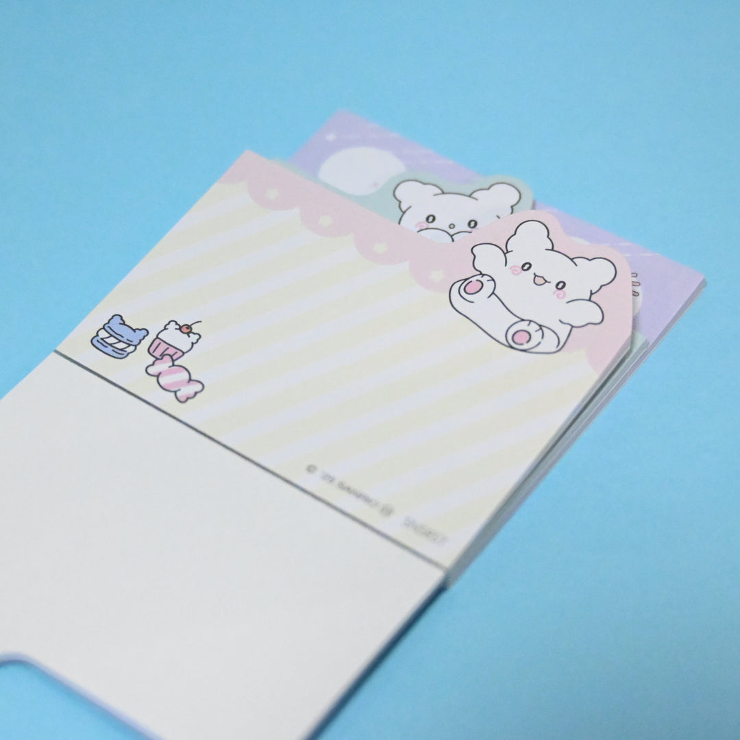 Hanamaruobake Blue Sticky Memo Notes