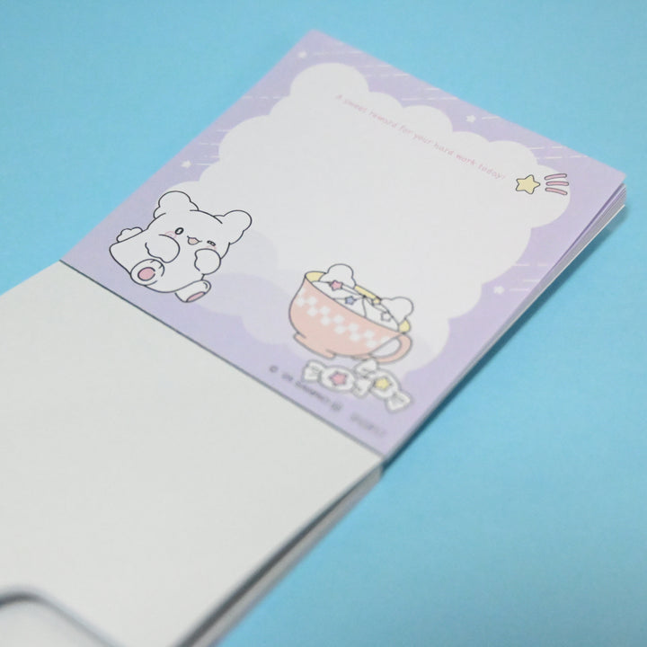 Hanamaruobake Blue Sticky Memo Notes