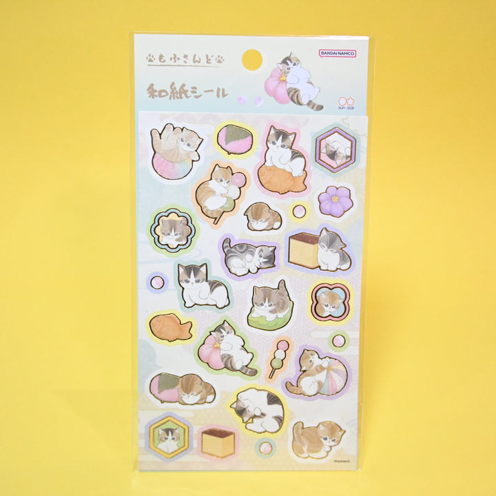 mofusand Snack and Relax Sticker Sheet