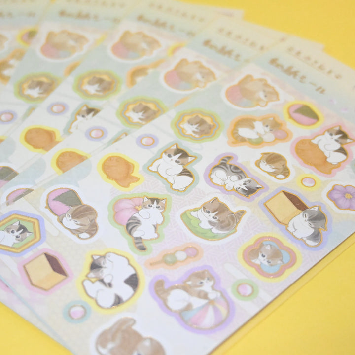 mofusand Snack and Relax Sticker Sheet