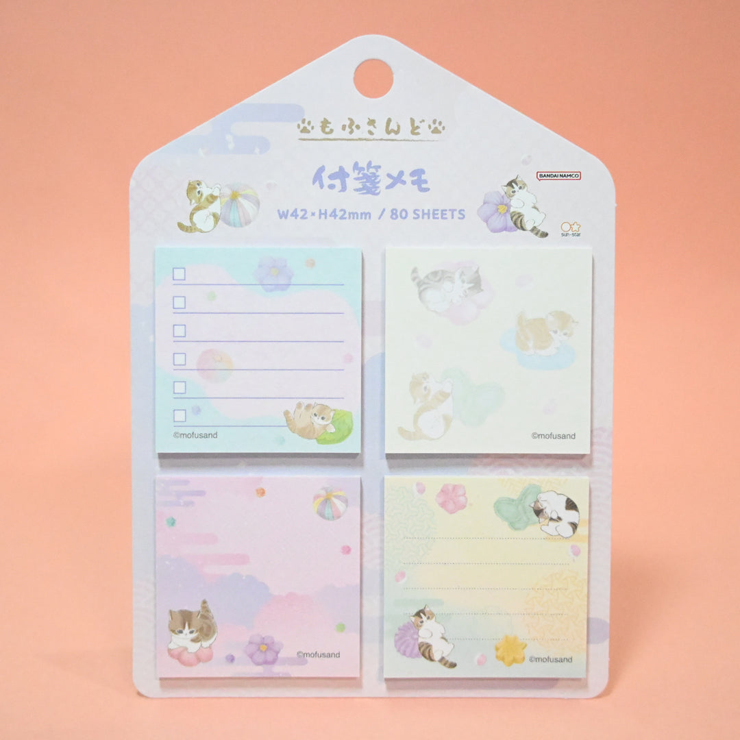 mofusand Sticky Notes 4 Designs Set