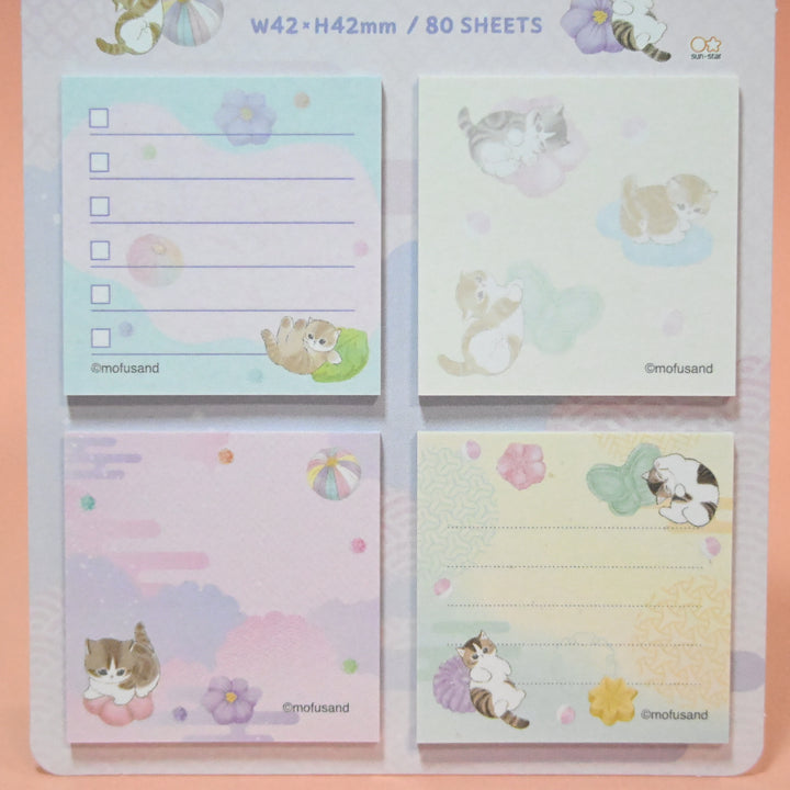 mofusand Sticky Notes 4 Designs Set