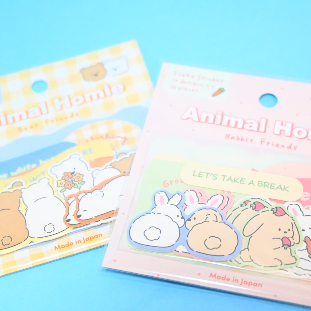 GAIA Animal Homie Rabbit and Bear Flake Seal Set (2 pcs.)
