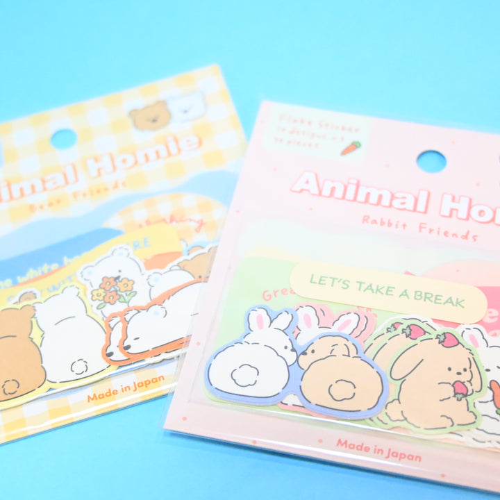 GAIA Animal Homie Rabbit and Bear Flake Seal Set (2 pcs.)