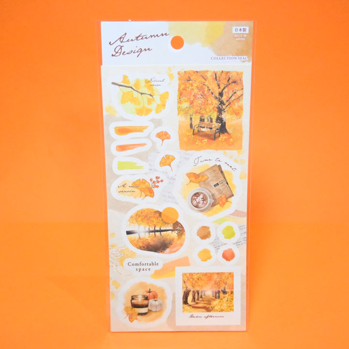 Synapse Japan Autumn Design Landscape Scenery Sticker Sheet Set (2 pcs.)