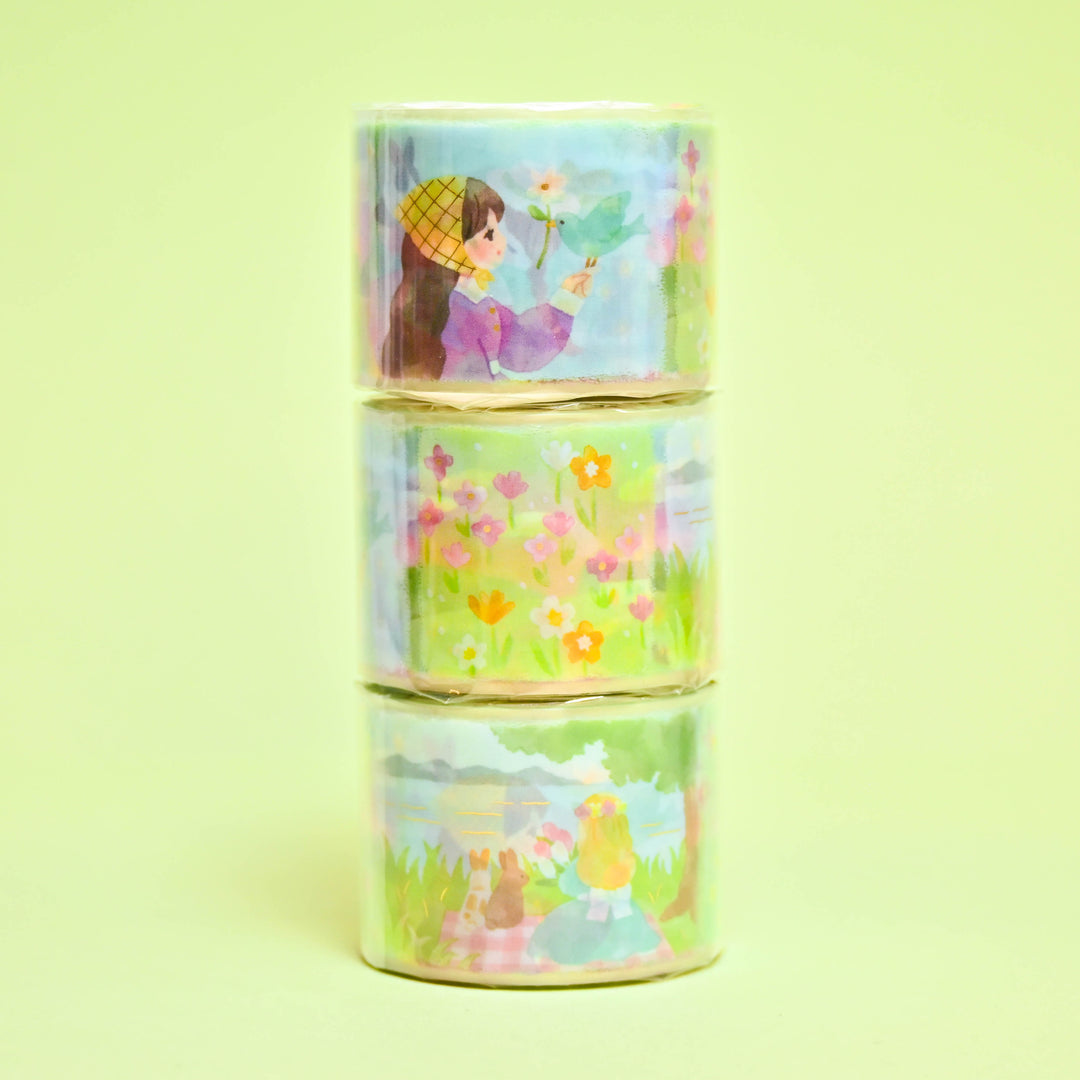 MINDWAVE Landscape Scenes Foiled Clear Tape 3cm