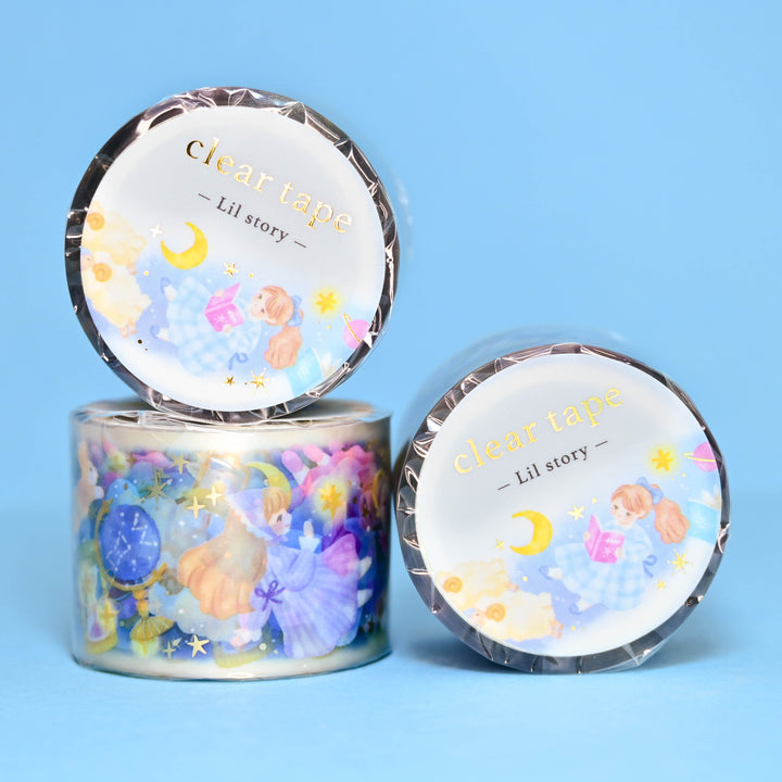 MINDWAVE Midnight Dreaming Foiled Clear Tape 3cm