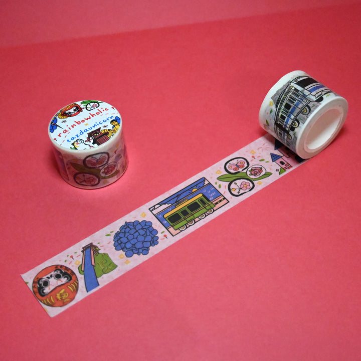 (MT055) Cinta washi de 3 cm de Rainbowholic x Tazdaunicorn, región de Kanto (Tokio, Saitama, Chiba, etc.)