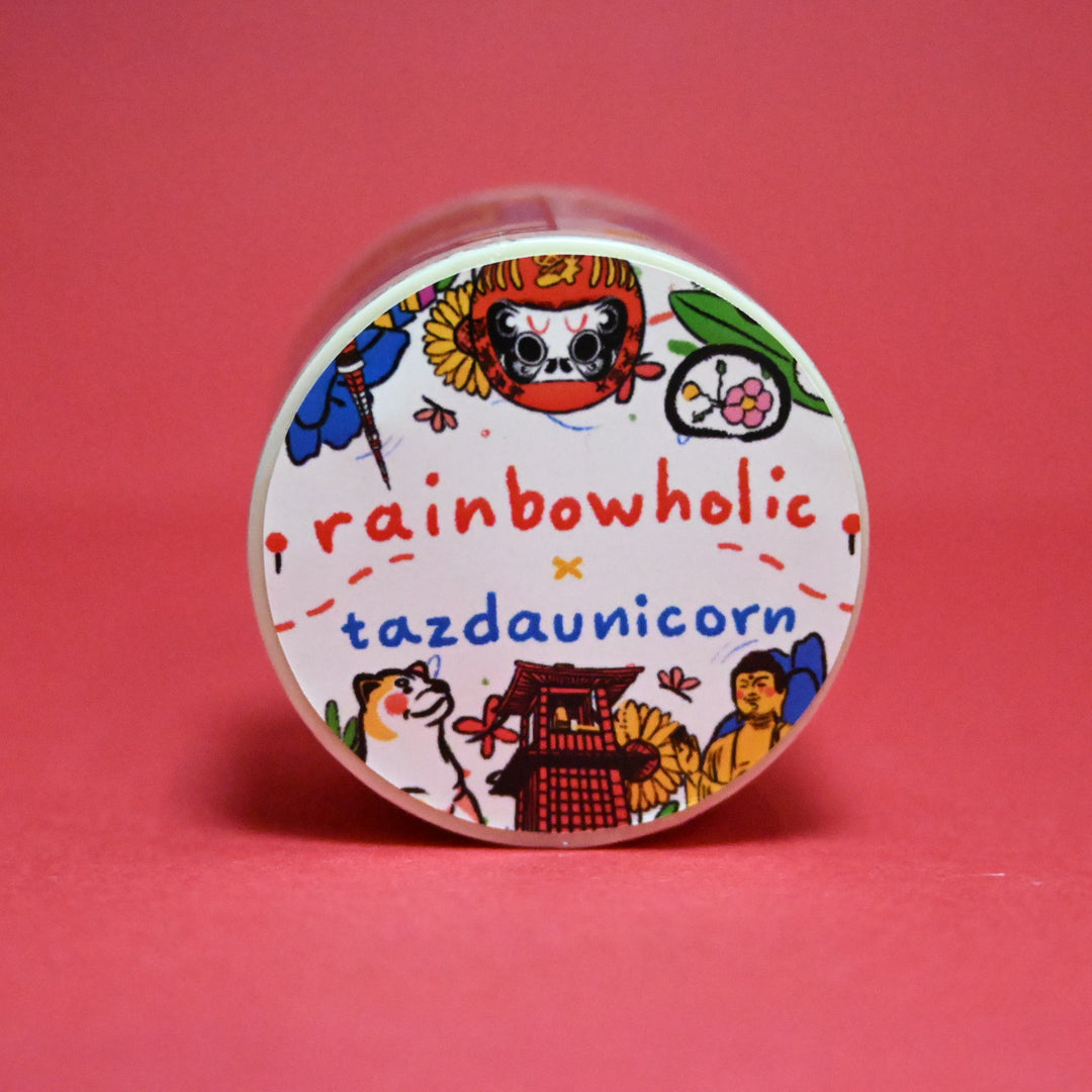 (MT055) Cinta washi de 3 cm de Rainbowholic x Tazdaunicorn, región de Kanto (Tokio, Saitama, Chiba, etc.)