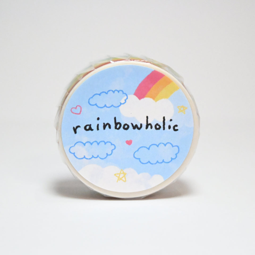 (MT001) Cinta washi original de arcoíris