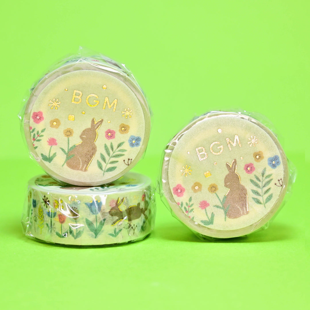 BGM Flowers and Bunnies Washi Tape