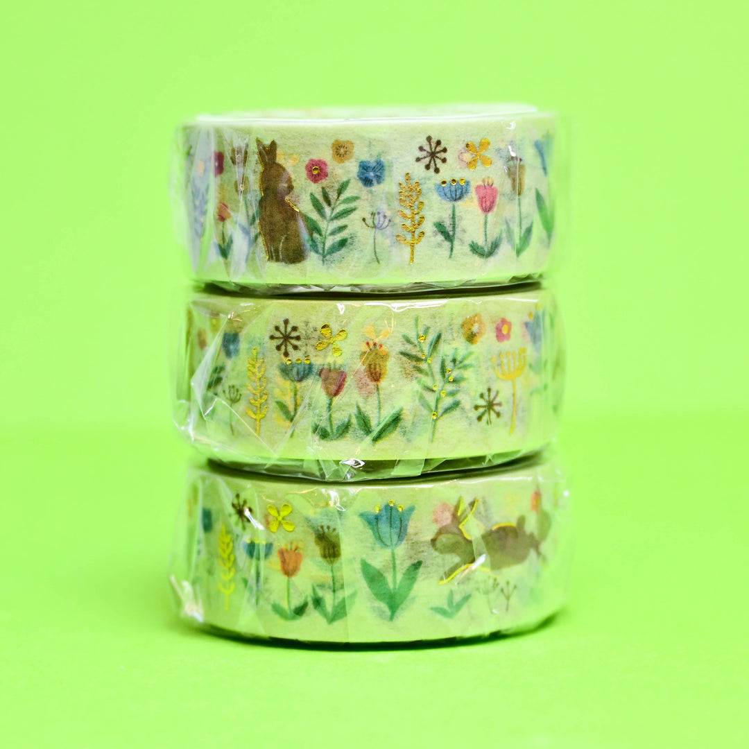 BGM Flowers and Bunnies Washi Tape