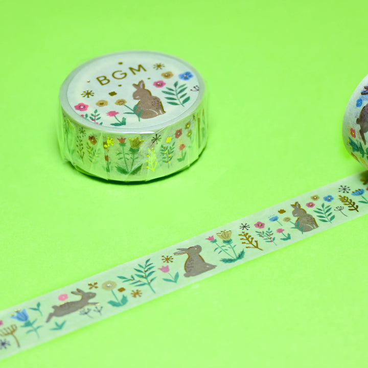 BGM Flowers and Bunnies Washi Tape