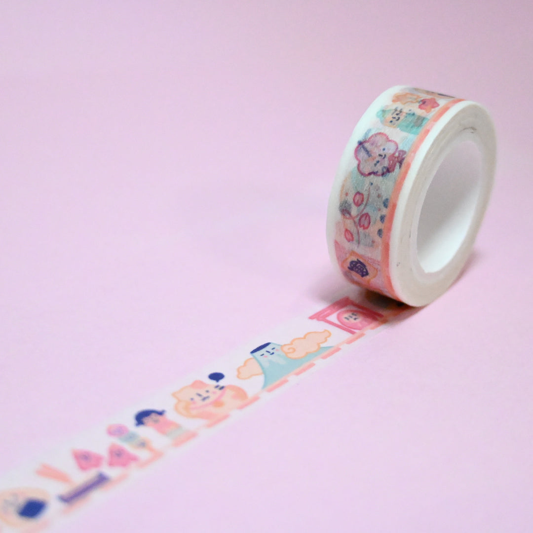 (MT021) Original Japan Travel & Culture Rainbowholic x Tazdaunicorn Collaboration Washi Tape