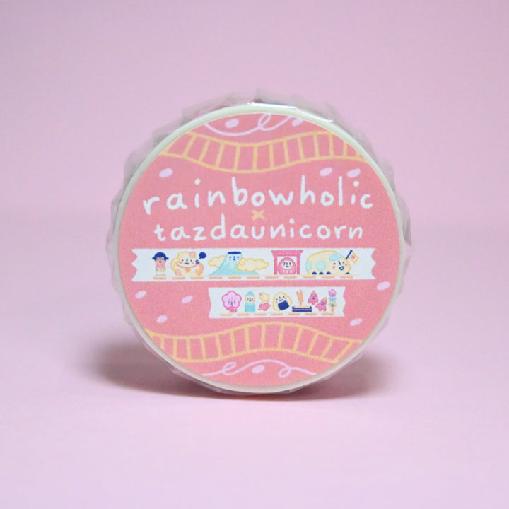 (MT021) Original Japan Travel & Culture Rainbowholic x Tazdaunicorn Collaboration Washi Tape
